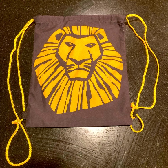 Disney The Lion King Broadway Musical Drawstring Backpack Disney Cinch Bag - Picture 1 of 3